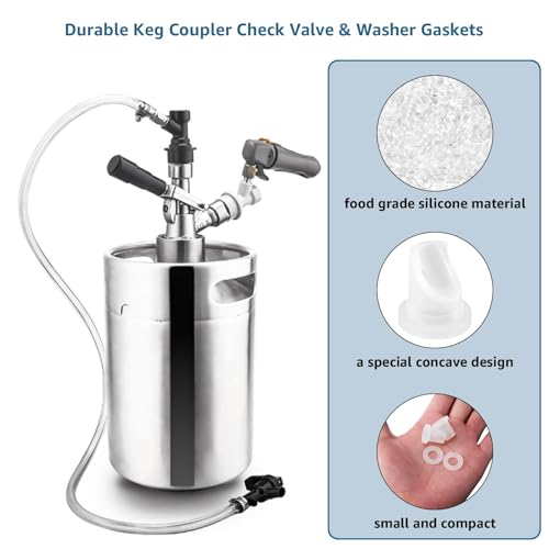 30 Pack Sankey Keg Coupler Gaskets, Check Valves & Washers – Replacement Parts (30 PCS)