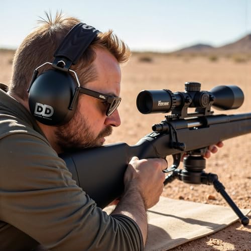 Professional Safety Ear Muffs by Decibel Defense - 37dB NRR - The HIGHEST Rated & MOST COMFORTABLE Ear Protection for Shooting & Industrial Use - THE BEST HEARING PROTECTION...GUARANTEED