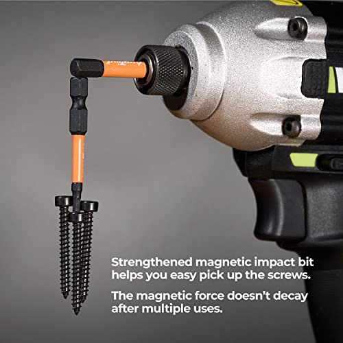 Toolant Impact Allen Wrench Drill Bit Set 20-Piece Metric & SAE, 2-Inch, Includes Mini Hex Keys
