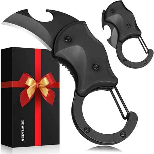 Christmas Stocking Stuffers Gifts for Men Him, Small Pocket Multitool Knife for Men Dad Gifts, Keychain Box Cutter with Bottle Opener, Cool Gadgets for EDC Camping Hiking