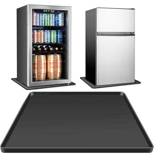 WUDIALIEN Mini Fridge Mat with Raised Edges, 24x24x0.5'' - Prevent Water Leakage & Floor Damage (Variation: Mini Fridge Mat)