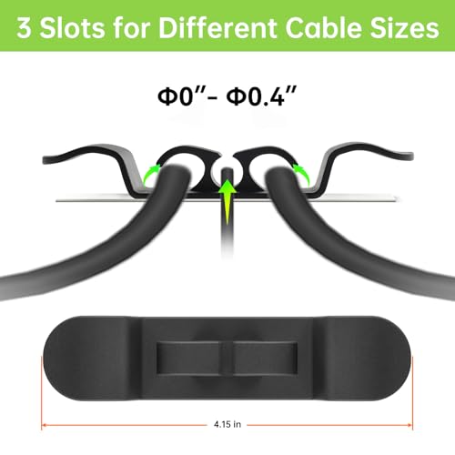 Daisyhome 6-Pack Cord Organizer for Appliances - Upgraded 3 Black + 3 White