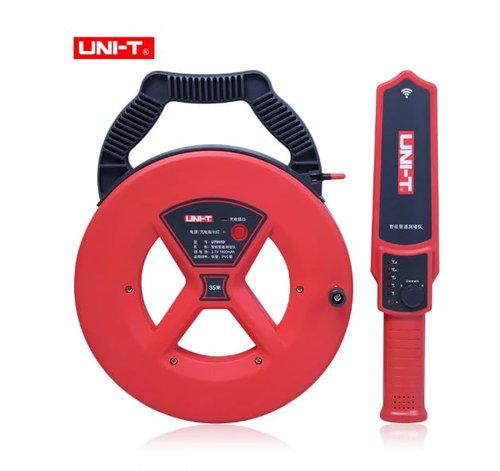 UNI-T Uni-Trend Iron Pipe Blockage DetectorUT661C UT661D Plumbers Pipeline Clogging Locating Instrument Pinpointer Waterproof Iron Pipe Blockage Detector(UT661D)
