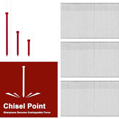 18 Gauge Brad Nails, 1000 Counts 2-inch 18 GA Brad Nails, Galvanized Nails for Nail Gun, Finishing Nail Gun Nails for Pneumatic, Electric Brad Nailer Gun