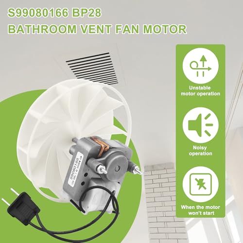 TOMOON Bathroom Vent Fan Motor Replacement for Broan NuTone S99080166