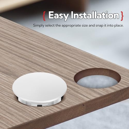 GAGIRA 100PCS White 3/8 Inch Plastic Hole Plugs for Furniture Panel Covers
