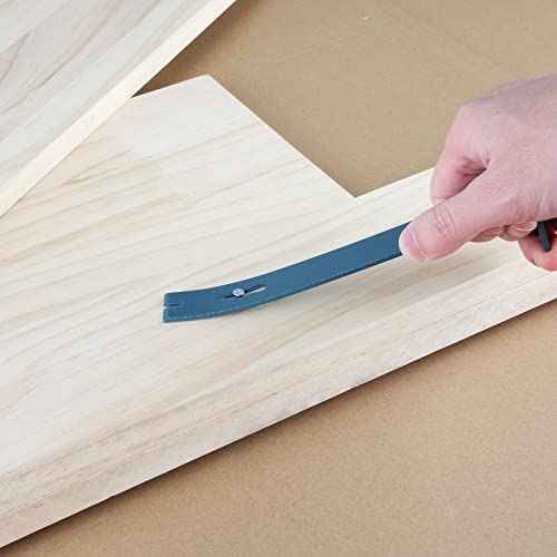 2pc 7-1/4" & 9-1/4 Flat Pry bar, Teardrop Nail Puller,High-Carbon Steel,Gray