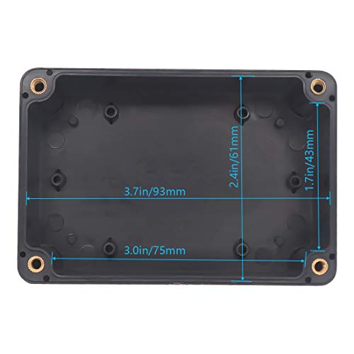 Zulkit IP65 Waterproof Outdoor Plastic Junction Box - Pack of 2, 3.94 x 2.68 x 1.97 Inch