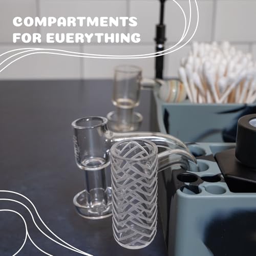 Nugbuddy Wax Tool Station - Smoke Variation Silicone Organizer with Heat-Resistant Non-Stick Surface