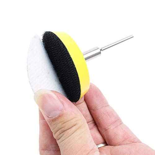 2 Inch Hook and Loop Sanding Pad with 1/8" Mandrel ? Replacement Backing Pad for Sanding Discs, Drill & Rotary Tools Air Die Grinder Sander Polishing Pads 9 Pack