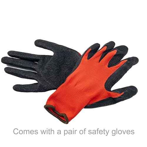 Small Angled Pry Bar Short Crow Bar Wrecking Bar Red with Handle Nail Puller Remover Heavy Duty (1)