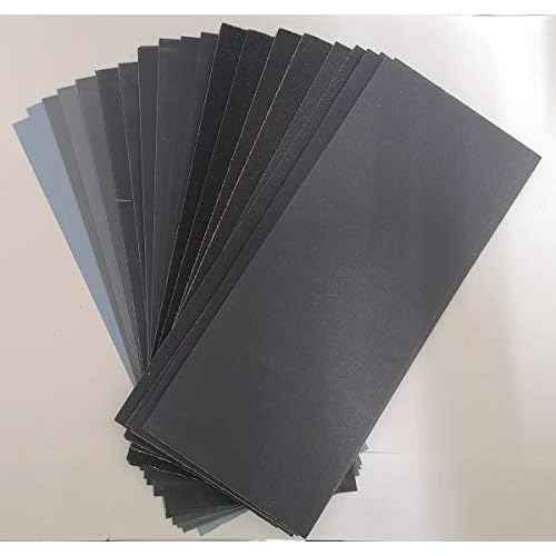 Sandpaper Assortment 80 to 5000 Assorted Grit Sanding Sheets Wet Dry Fine Sand Paper Pack for Wood Furniture, Car Polishing, Wall Repair£¬Metal Sanding, 28 Sheets