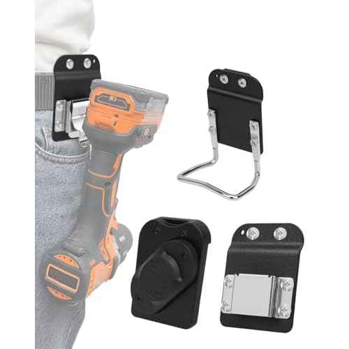 Hammer Holder and Tape Measure Clip for Belt, Magnetic Belt Tool Holder, Strong Magnet Tool Clip for Wrench, Pliers, Screw Driver, Screws, Sockets, Drill Bit, 3 Pack