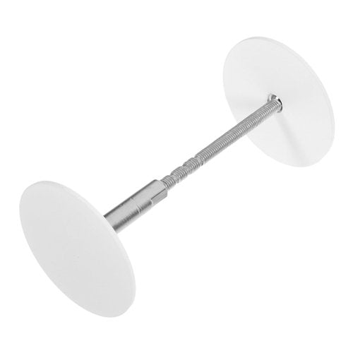 Cabilock 1Set Door Hole Cover Plate Round Filler Plate for Door Knob and Deadbolt Lock Simple Installation Enhanced Security Elegant Design White Finish