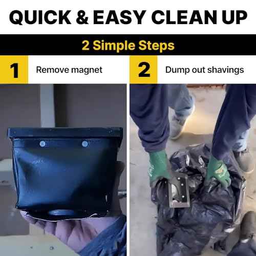 Rack-A-Tiers Dirt Bag Electrical drilling catcher bag for Magnetic metal shavings, Non-Conductive Electrical Safety Drilling Tool Bag, 5X5X4 (84000)