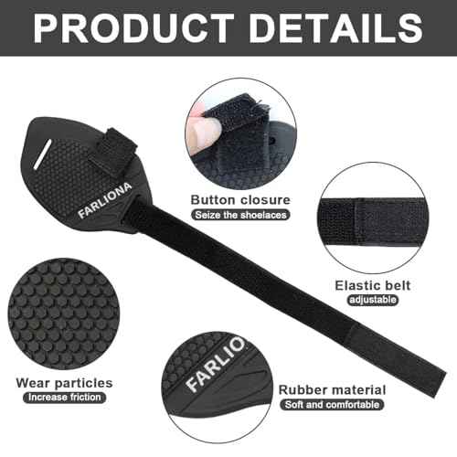 1 PK Motorcycle Motorbike Shift Pad, Shoe Boot Protector Cover, Useful Rubber Gear Shifter Accessories for Men Women, Black, Medium