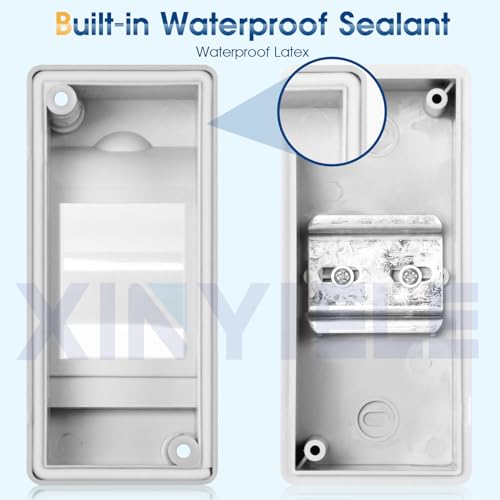 XINYIELE Waterproof Distribution Protection Box 2-Way IP65 ABS Plastic Circuit Breaker Enclosure HT-2WAY