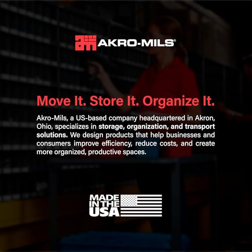 Akro-Mils 09185 Plastic Tote Cleaning Caddy with Handle - Blue, 18-3/8 x 13-7/8 x 9 in