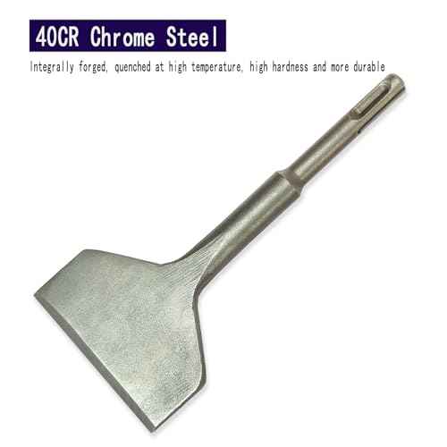 3" Wide SDS Plus Chisel, Tile Removal Tool, SDS Chisel Drill Bit, Wall and Floor Thin Layer Removal Slotting Chisel, SDS Plus Drill Bit, Renovation Spatula Tool, (3" X 6.5")