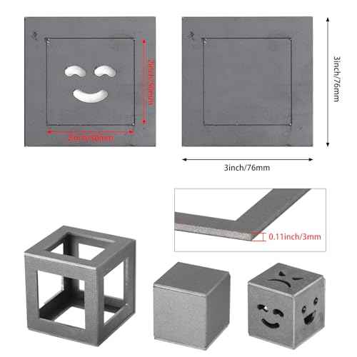 24 Pcs Welding Coupons 3" x 3" 11 Gauge (1/8") Mild Steel Welding Practice Cubes - Weld Training Kit for TIG, MIG & Arc/Stick Welding