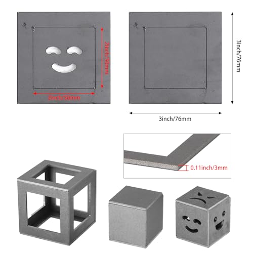 24 Pcs Welding Coupons 3" x 3" 11 Gauge (1/8") Mild Steel Welding Practice Cubes - Weld Training Kit for TIG, MIG & Arc/Stick Welding