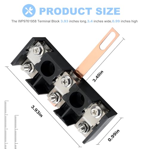 WP9761958 Oven Terminal Block Replacement for Whirlpool/Maytag/Norge