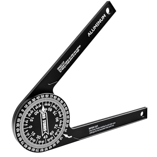 7.2-in CNC Aluminum Miter Saw Protractor Angle Finder | Anyongora