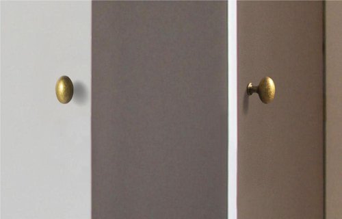 Goo-Ki 1.2Inch(36MM) Oval Antique Brass Cabinet Knobs, Zinc Alloy for Drawer Knobs for Dresser Cupboard Wardrobe,6 Packed