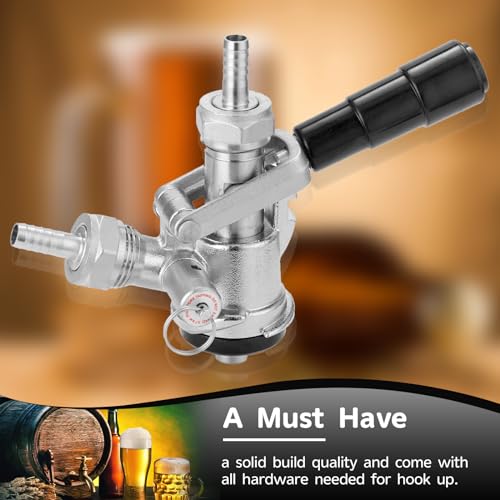Sankey Keg Tap Coupler D System 5/16" Stainless Probe, 304 SS, with 4 clamps