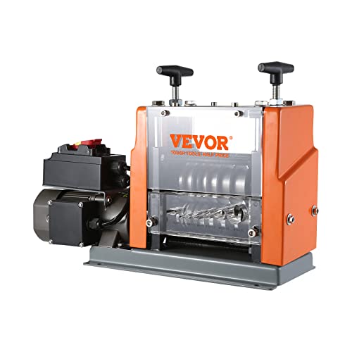 VEVOR Electric Wire Stripping Machine, 0.06''-0.98'' Automatic Wire Stripper, 60 W, Visible Stripping Depth Reference, 6 Round & 1 Flat Channels