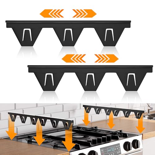 Stainless Steel Stove Gap Covers, 2-Pack Retractable 13.8"-27.5" | Heat-Resistant Gap Filler