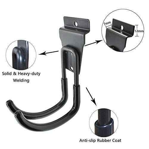 Slatwall Hooks, Garage Slatwall Accessories, Multi Size Slat Wall Accessory, 14 Pack Utility Hooks for Slatwall