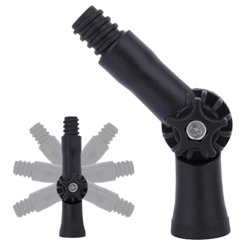 2pcs Universal Joint Angle Adapter, Rotatable Brush Extender Spray Can Extension Doca Pole Connector Attachments Versatile for Window Light Bulb Gutter Cleaning Tool Paint Roller Accessories