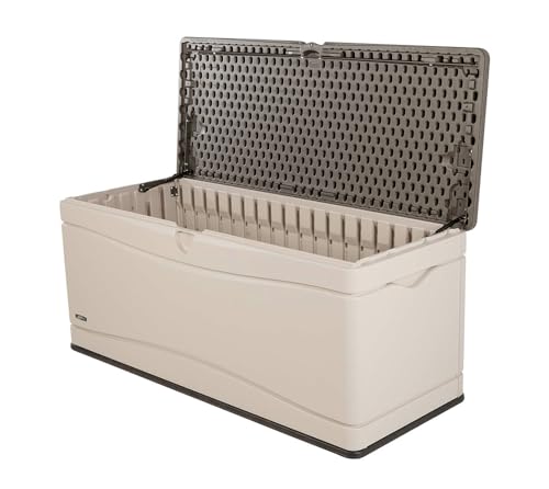 LIFETIME 60012 Extra Large Deck Box - 130 Gallon, Desert Sand/Brown