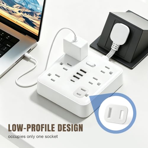 Lenink 12 Pack Plastic Outlet Fix for Loose 2-Plug Sockets - Secure, Adhesive Backing