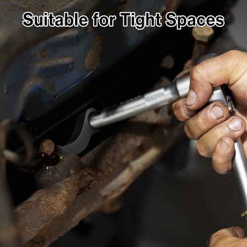 Lytool 2 Pcs Pry Bar Wrench Adaptor Head, Crowbar Adapter Head Tool, Half Shaft Removal Car Repairing Tools (1/2" Drive)