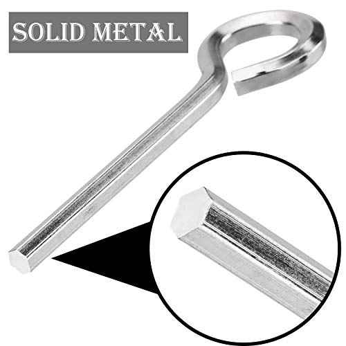 PAGOW 10 Pack 5/32" Standard Hex Dogging Key with Full Loop, Allen Wrench Door Key for Christmas Festival Party Decoration Hurricane Protection Push Bar Panic Exit Devices(0.84" x 2.78")