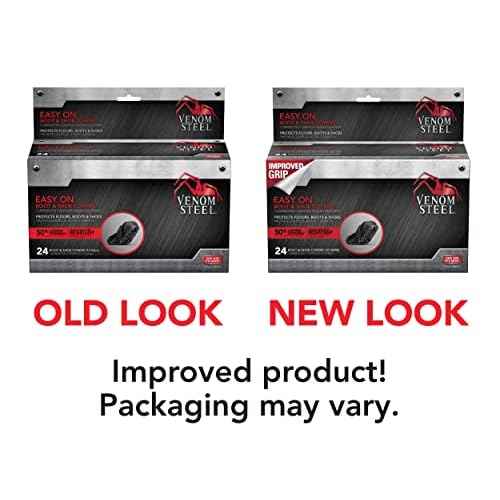 Venom Steel Boot and Shoe Covers, Tough, Easy On, Fits Over Boots, Improved Grip, Value Pack, 12 Pairs Per Box