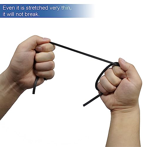 Lussgucc 0.125" x 100' Black Window Screen Spline Replacement - Repair Tool