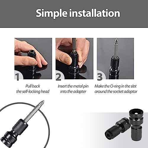 2PCS 1/2 to 1/4 Socket Adapter Converter Impact Wrench Drill Bit Set Conversion Head for Driver Electric Screwdriver Chuck Adapter Hex Drive Accessories for Air Hammer 1/2 Inch to 1/4 Inch