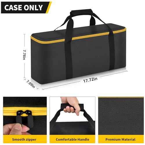 SAIKA Tool Bag for DEWALT ATOMIC 20V MAX 4-1/2"/ for DOVAMAN/for Worx WX439L/ for GALAX PRO Circular Saw Storage Organizer for Blade, Adapter, Blade Wrench, and Rip Guide£¨Case Only£©
