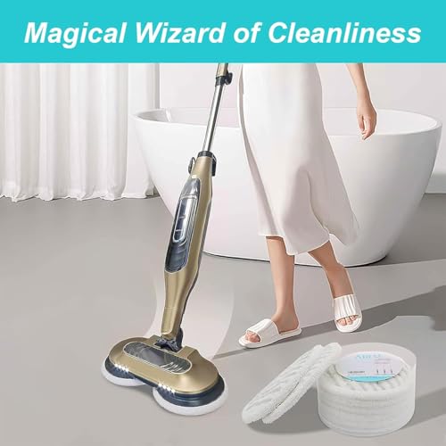 AIR U+ 8 Pack Steam Mop Replacement Pads for Shark Steam & Scrub Mop (White)