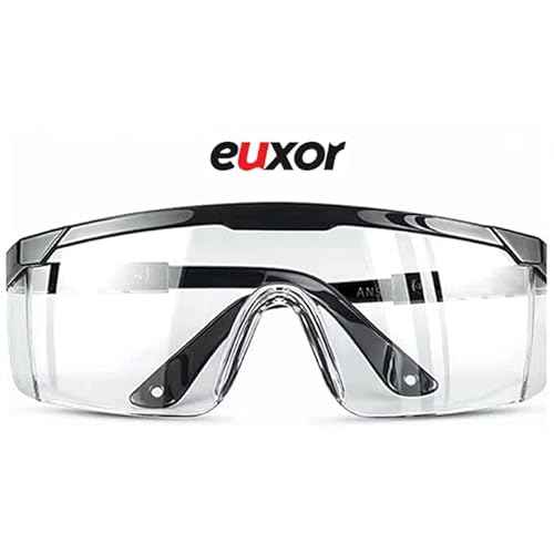 (3 Pack) Safety Glasses Anti Fog & Shattered Proof, ANSI Z87.1 & EN 166 UV Resistant Protective Eyewear Safety Goggles, Wide Frame Eye Shield Goggles Scratch Resistant Best Eye Protection