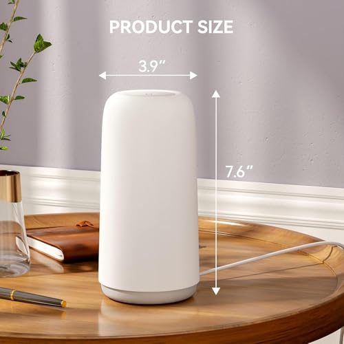 ROOTRO White Touch Bedside Table LED Lamp RGB Dimmable Nightstand Lamp for Bedroom & Home Decor