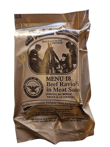 USGI MRE Beef Ravioli Meal Ready to Eat Inspection Date 01/2024
