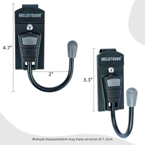 MELOTOUGH Tool Belt Hook Tool Holster Cordless Drill Holster Hook with Metal Clip for Work Belt (Grey)