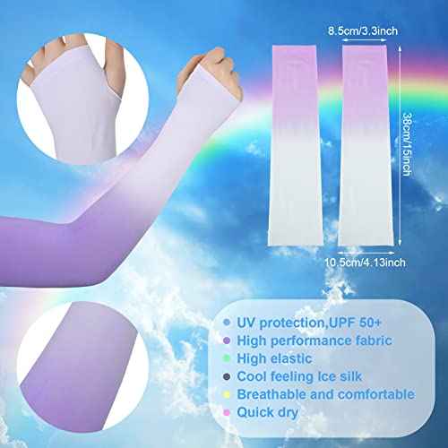 JenPen 6 Pairs UV Sun Protection Arm Sleeves to Cover Arms for Women Compression Sleeves for Men