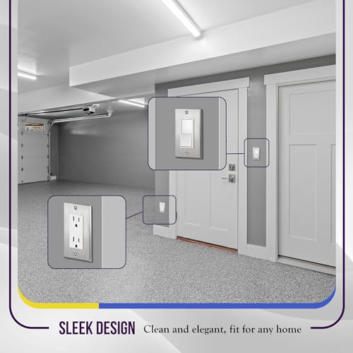 ENERLITES Stainless Steel Wall Plate 1-Gang Silver - Heavy Duty, Corrosion Resistant
