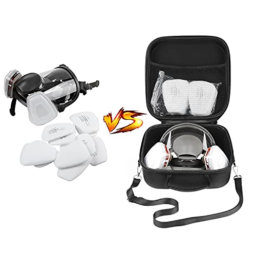 Hard Travel Case Replacement for 3M Full Facepiece Reusable 6700 6800 6900£¨Black£©