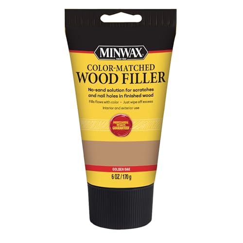 Minwax Color-Matched Wood Filler 6 oz Golden Oak - Professional Wood Repair
